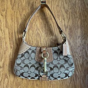 Classic Coach Print purse, wallet and dust bag